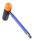 Kick Up Your Gear Game With This 9Pcs Long Arm Hex Key Set Featuring Durable Hardened Steel L Shape Wrenches That Crush Tough Jobs Without Breaking Or Slipping For Serious Repair Pros And DIY Whizzes Alike. 9pcs hardened steel long arm hex key set with one wrench shown in orange and black holder