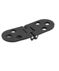 Two Pack 180 Degree Foldable Flap Hinges for Cabinets and Tables with Screw On Mount, visible rounded corner design