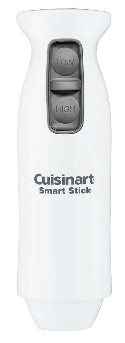 Badass Kitchen Efficiency Delivered By This Lightweight Immersion Hand Blender Featuring Dual Speed Settings A Reliable Lock Mechanism And Comfort Grip For Zero Hassle Blending - Close-up of Cuisinart Smart Stick controls.