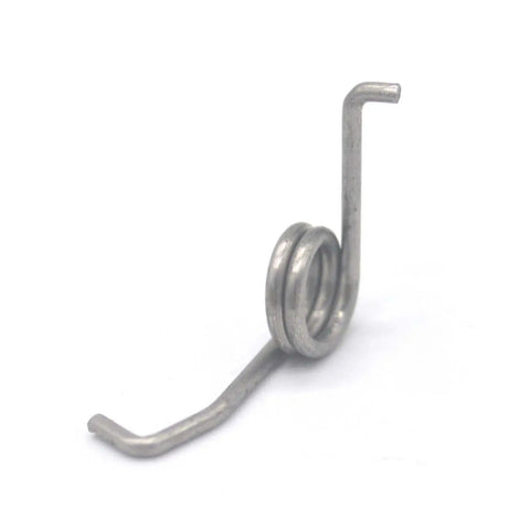 Close-up of a 304 stainless steel spring from Pro Grade Fishing Reel Wheel And Spring Tool Kit For Repairs And Maintenance DIY Five Piece Must Have Set With Durable Multi Material Tools For Reel Servicing And Extended Life Of Your Fishing Reels.