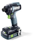 Kickass Cordless Impact Drill And Driver With Brushless EC-TEC Motor 18V System showing handle and battery pack side view.