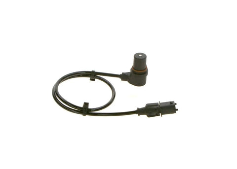 Original Equipment Crankshaft Position Sensor For Precise Engine Timing Beefed Up For Reliable Starting And Smooth Performance OEM Replacement Model 0261210159, black sensor with cable