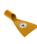 Knockout Pro Grade Bark Spud with yellow ergonomic grip, designed for tough yard cleanup and durable soil digging.