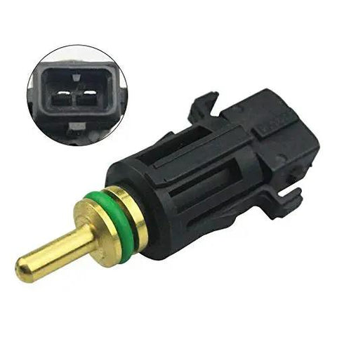 Hella Durable Coolant Temperature Sensor In Lower Radiator Hose Straight Swap Compatible With BMW E46 E90 E39 E87 E60 F10, detailed connector view.