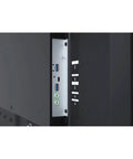 Connectors and ports on the side of the 75 Inch 4K Ultra HD Digital Signage IPS LED Display for easy connectivity.