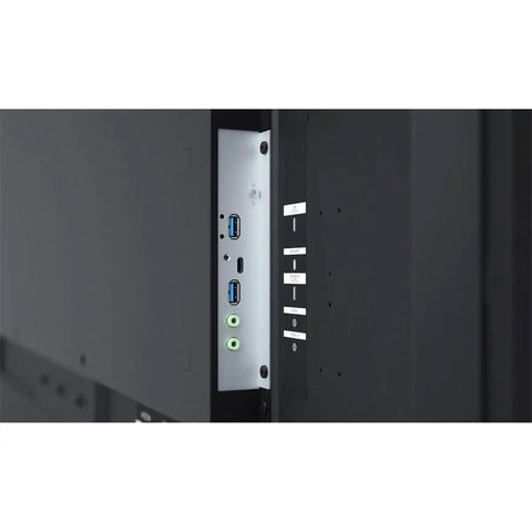 Connectors and ports on the side of the 75 Inch 4K Ultra HD Digital Signage IPS LED Display for easy connectivity.
