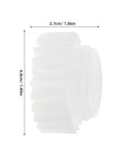 Washing Machine Clutch Replacement Plastic Gear Part With Ratchet For Washer Durable Plastic Material Easy Diy Install Smooth Operation Home Washer Repair Kit, 2.7cm x 4.8cm white plastic gear