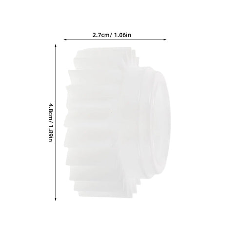 Washing Machine Clutch Replacement Plastic Gear Part With Ratchet For Washer Durable Plastic Material Easy Diy Install Smooth Operation Home Washer Repair Kit, 2.7cm x 4.8cm white plastic gear