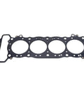 Heavy Duty Motorcycle Cylinder Head Gasket For Cb900f And Cbr900rr Models Oem Replacement 12251Mas003, black gasket seal with circular openings.