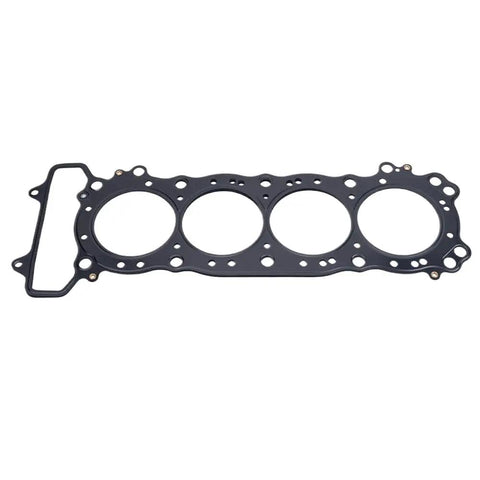 Heavy Duty Motorcycle Cylinder Head Gasket For Cb900f And Cbr900rr Models Oem Replacement 12251Mas003, black gasket seal with circular openings.
