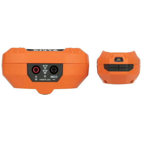 Advanced Underground Circuit Breaker Finder And Wire Tracer Kit for Energized and Non Energized Breakers, rear view of orange transmitter