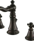 English Classic Oil Rubbed Bronze Widespread Lavatory Faucet With Five And One Sixteenth Inch Spout Reach Eight To Sixteen Inch Widespread
