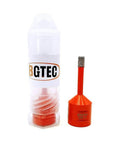 BGTEC 2-piece diamond hole saw drill bit set, 6 mm (1/4"), 5/8-11 thread, red bit with clear case