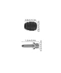 4 Pack Quick Connect Bike Hydraulic Disc Brake Oil Needle Inserts, Aluminum Alloy Construction, Dustproof size details