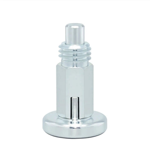 Rock Solid Stainless Steel Indexing Plunger Spring Loaded Locating Pin Screw Bolt with Secure Lock Mechanism close-up view