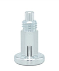 Top Shelf Heavy Duty Stainless Steel Indexing Plunger Featuring Spring Loaded Action And Precision Lock Pin Rock Solid Rest Position Knob screw bolt assembly, close-up view.