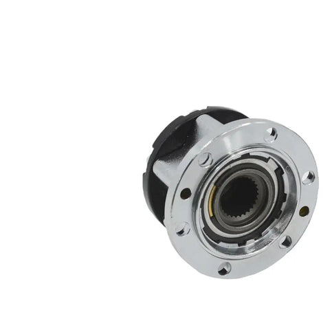 Beefy Free Wheel Locking Hubs 26 Spline Direct Bolt On Swap For Suzuki Samurai Vitara Jimny 4x4 Offroad Gearhead Approved trail-ready locking hub close-up.