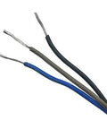 Close-up of stripped sensor wires for 1-25mm Detection Range Proximity Sensor Switch M30 Capacitance Type PNP NC For Heavy Duty Industrial Automation DC 6-36V 300mA Easy Mount Workhorse Sensor Module For Machinery And Robotics.