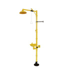 Must Have Emergency Eye Wash And Shower Station For Lab Safety with dual spray eyewasher and high flow shower tray