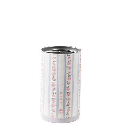 Keep It Frosty Insulated Stainless Steel Can Cooler For 12 Oz Slim Beverages with floral design, perfect for summer parties.