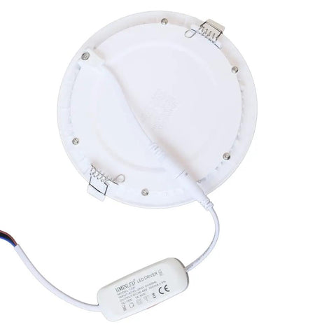 Back view of LED Recessed Panel Light 6 Inch 12W Ultra Thin Round With Driver Non Dimmable 6000K component visible