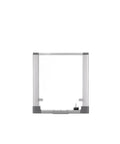Rock Solid Overhead Support Frame For A2L 3D Printers, front view with gray corners and clear panel for easy installation.