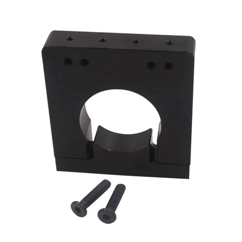 Two Pack CNC Engraving Spindle Mount Fixture For 80mm Motors Aluminum Alloy Support Base Bracket In Black Easy Install Durable 80mm spindle clamp