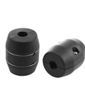 Heavy Duty Gravity Ball For Pull Down Faucets Universal Sprayer Hose Weight, black plastic wrapped iron core, two pieces