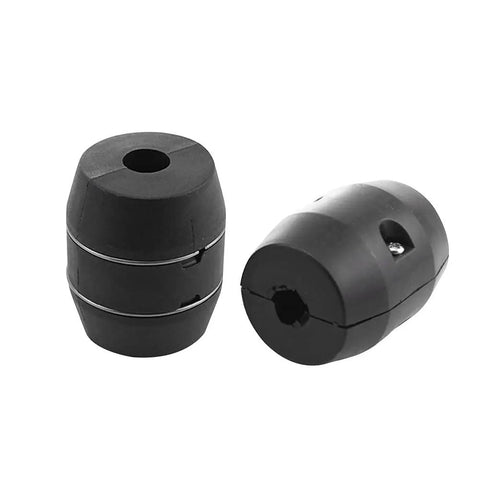 Heavy Duty Gravity Ball For Pull Down Faucets Universal Sprayer Hose Weight, black plastic wrapped iron core, two pieces
