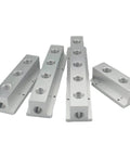 Heavy Duty Aluminum Pneumatic Air Manifold Block Splitter One Quarter Inch BSPP Female T Shape 2 Way 4 Port Up To 8 Way Port Configurations Pro Grade DIY Shop Ready