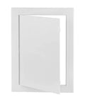 Heavy Duty White Plastic Access Panel For Drywall And Ceiling No Sweat Installation Removable Hinged Door with open access.