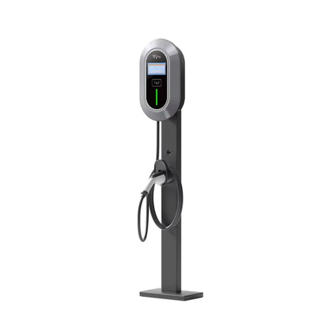Heavy Duty Offline EV Charging Station For Public Transit And Field Work Crews Featuring Quick Deploy Hardware Bulk Amp Flow And Hassle Free Operation Any Place On The Map, floor standing design with cable.