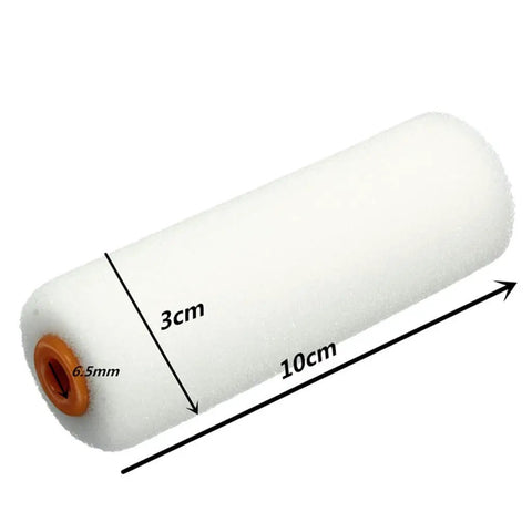 Professional 13 Piece Paint Foam Roller Set With Contoured Handles And Thick Density Foam Cores, 10cm roller for smooth painting.