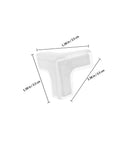 PVC Corner Guards For Furniture And Cabinets 20Pcs Edge Protectors, clear guard measuring 1.38 inches each side, smooth edges