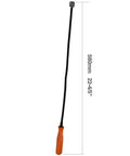 Flexible Magnetic Grabber Tool With 20 Lb Pull Bendable Magnetic Snake Reach Tool 22.8 Inch Length orange handle and steel shaft