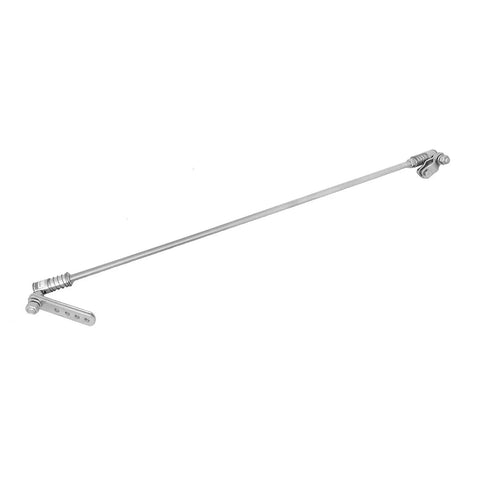 Outboard Kicker Motor Steering Kit With Steering Wheel Linkage, 24 Inch Zinc Plated Rod, Quick Disconnect Assemblies.