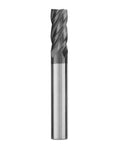 1/2 in carbide square-end mill, AlTiN coating, 4-flute, single-end cutting tool