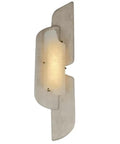 Marble Wall Lamp With Natural Stone Shade, Vintage Style Vanity Light For Bathroom, Kitchen, Living Room Or Porch, Hardwired Stone Sconce