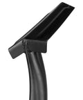 Close-up view of V-angled head of TruPro California Trenching Shovel With 4 Inch 13 Gauge Steel Blade, sharp bottom details visible.