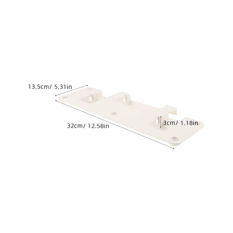 Adjustable Bed Rail Brackets For Home Beds, Drop Down Safety Rails, white aluminum bracket dimensions 32cm x 13.5cm x 3cm