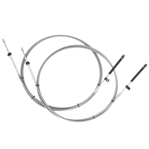11 Foot GEN I Throttle And Shift Cables For Mercury Outboard Remote Control 2 Piece Set Plug And Play Direct Replacement For SeaStar 600A Series
