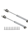 2 Pack 120N 10 Inch Gas Struts Soft Open Lid Supports For Cabinets, Toy Boxes, Chests And Tool Boxes Silver Lift Gas Springs