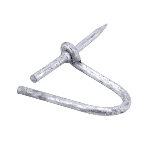 Heavy Duty Galvanized Steel 7/8 Inch Cable Management Rings, No Sweat nail in hook for electrical wire organization.