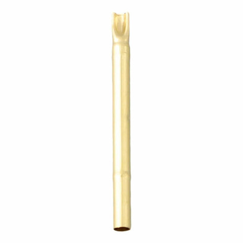 Pro Grade Test Probe Pogo Pin Receptacle Kit For PCB Conductive Testing, golden brass tube detail view, precise circuitboard probing.