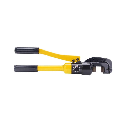 Heavy Duty Hydraulic Scissors Cutting Machine Portable Rebar Shear 6T To 13T Manual Steel Bar Cutter shown from the side.