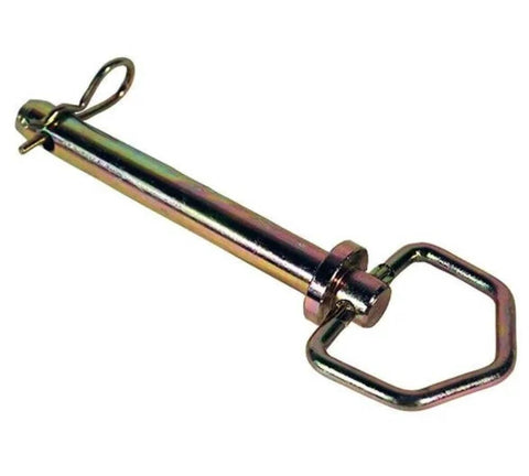Swivel Hitch Pin Set Five Pack With Clips Zinc Plated High Carbon Steel Five Eighth Inch By Four And A Quarter Inch Trailer Hitch Pin