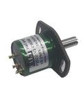 Side view of Angle Sensor With Hall Effect Potentiometer 360 Degree Range 0 To 5 Volt Output 5V DC Supply 22mm Diameter 6mm Shaft.