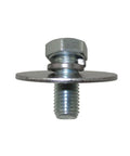 Rig Ready High Strength Clutch Mounting Bolts For Honda Clones Predator 97CC 212CC Fits Tecumseh Briggs Minibike Gokart 3 5Hp To 8Hp 10 Piece Pack Silver mounted bolt with washer and nut.