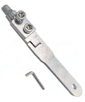Heavy Duty Stainless Steel Broken Wire Extractor Kit To Yank Out Stripped Screws And Fix Damaged Taps At Home Plumbing Repairs With Adjustable Two Screw Design For Angle Valves Plus Silver Finish For Serious DIY Heroes, 120mm