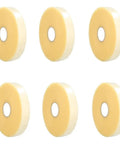 Rock Solid Clear Packing Tape Machine Length 1.88 X 1000 Yards 12 Rolls stacked, showing heavy-duty tape with 3-inch core size.